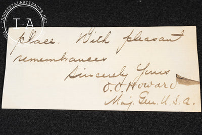 Autobiography of Oliver Otis Howard, Two-Volume Set with Signed Note