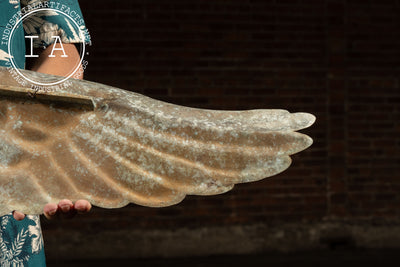 Vintage Dimensional Cast Aluminum US Post Office Architectural Eagle Plaque
