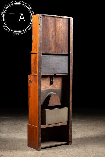 Early 20th Century Mahogany Ship Dresser and Wash Basin