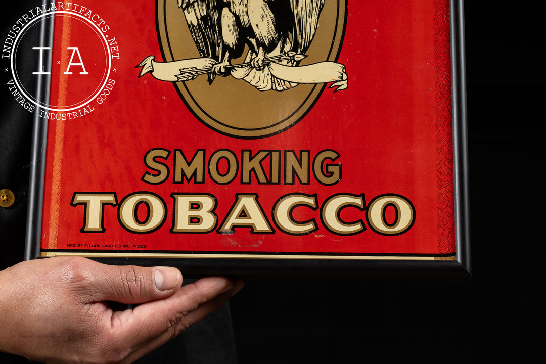 leadon tobacco Vintage Framed Union Leader Tobacco Tin Litho Sign – Industrial Artifacts