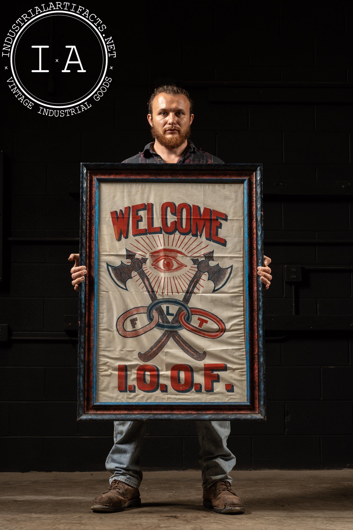 I.O.O.F. Framed Banner