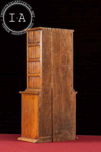 Vintage Folk Art Wooden Cabinet