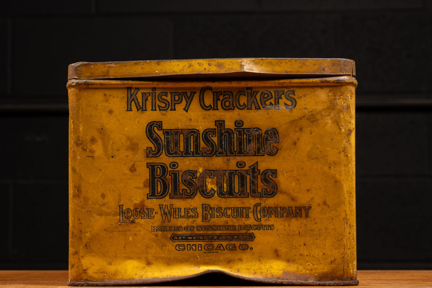 Antique Sunshine Biscuits Tin