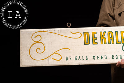 Vintage DeKalb Ag Painted Wooden Sign