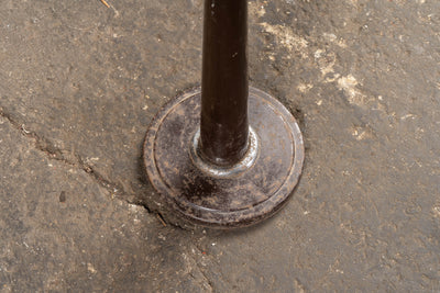Mid-Century Industrial Chrome & Enamel Standing Ashtray