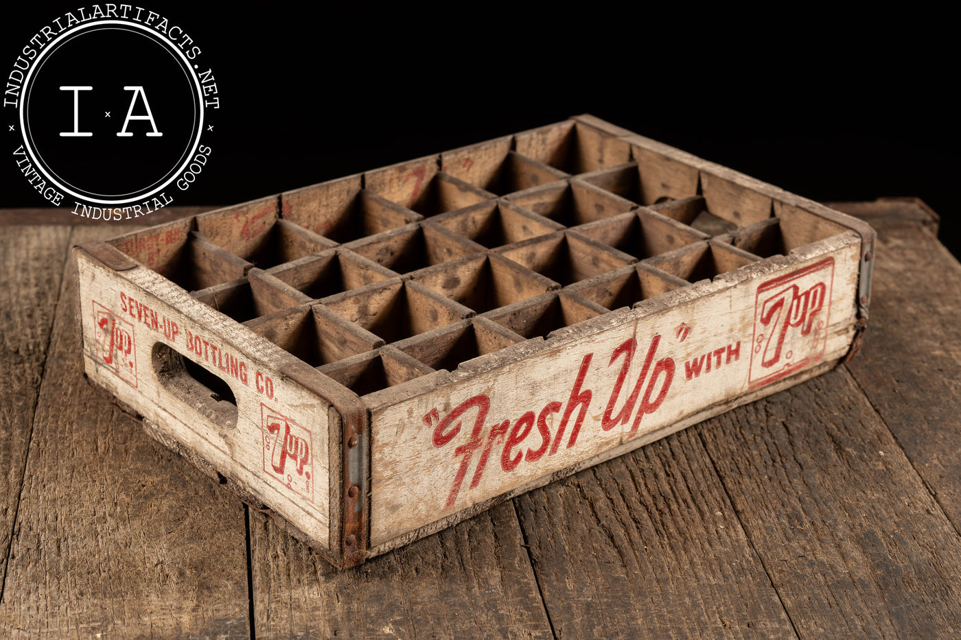 c. 1940 7 Up Wooden Crate
