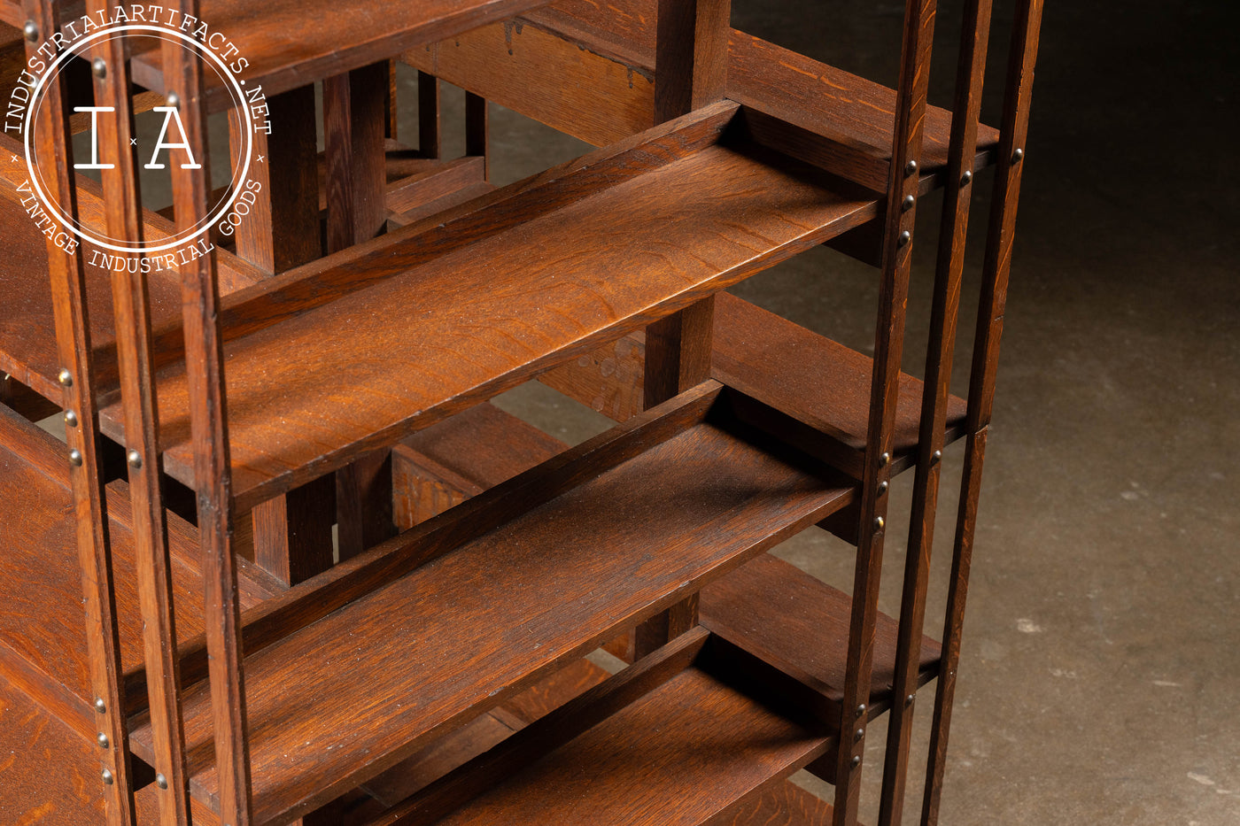 Early 20th Century Mission Style Wooden Bookcase