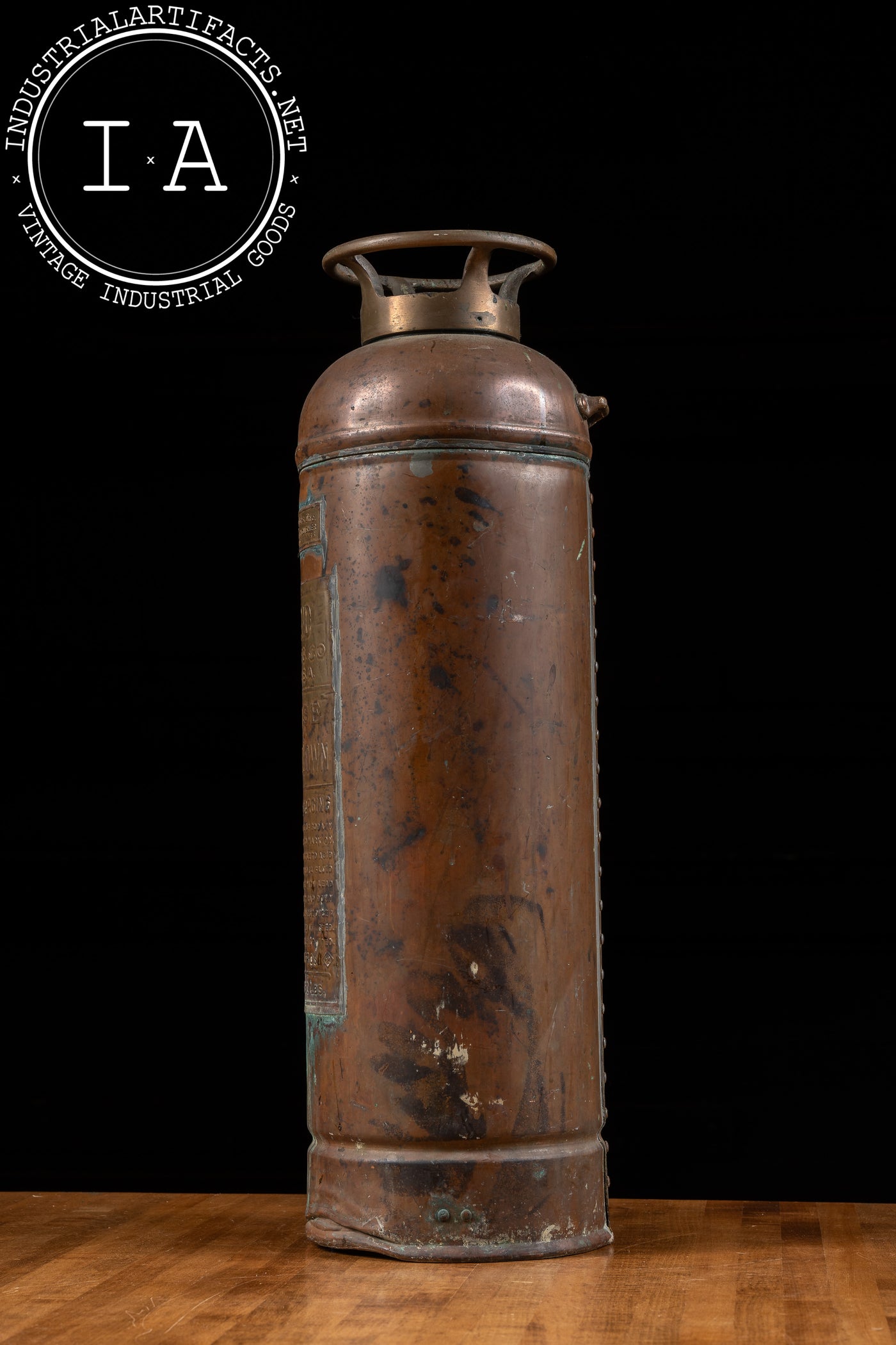 Antique Copper Fire Extinguisher