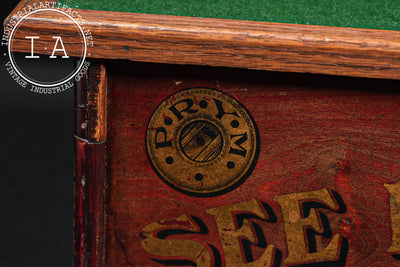 Antique Prym Advertising Countertop POS Cabinet