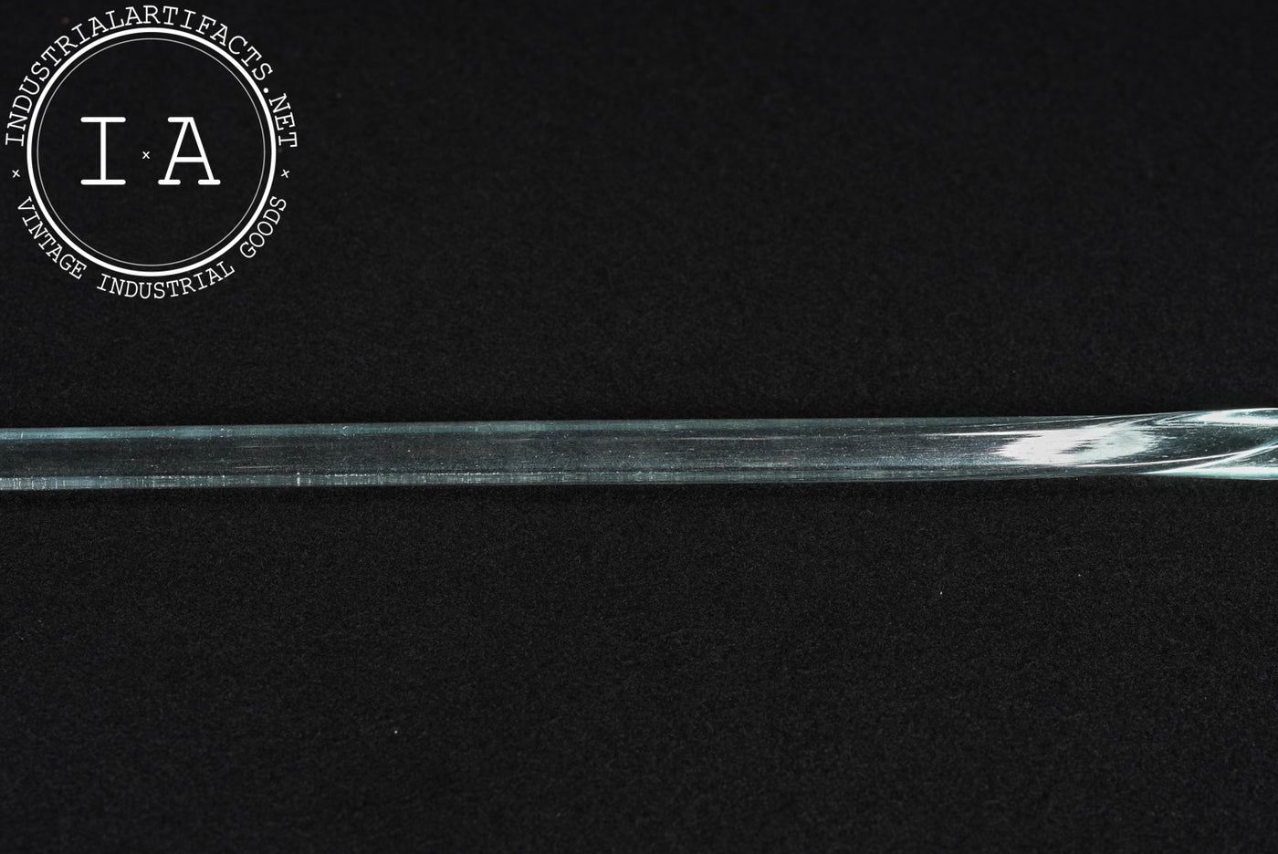 Late 19th Century Victorian Whimsy Art Glass Twisted Shepherd's Crook Cane