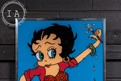 Betty Boop | Reverse On Glass Painting, Signed