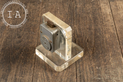 Vintage Permutation Lock Demonstrator by Sargent & Greenleaf