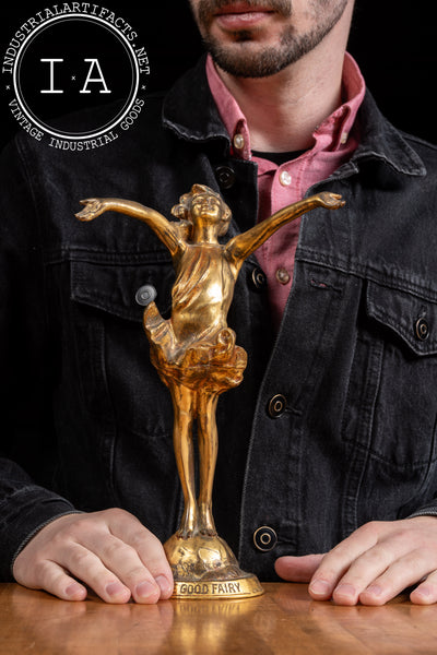 The Good Fairy | Brass McCutcheon Statuette; Signed, Dated