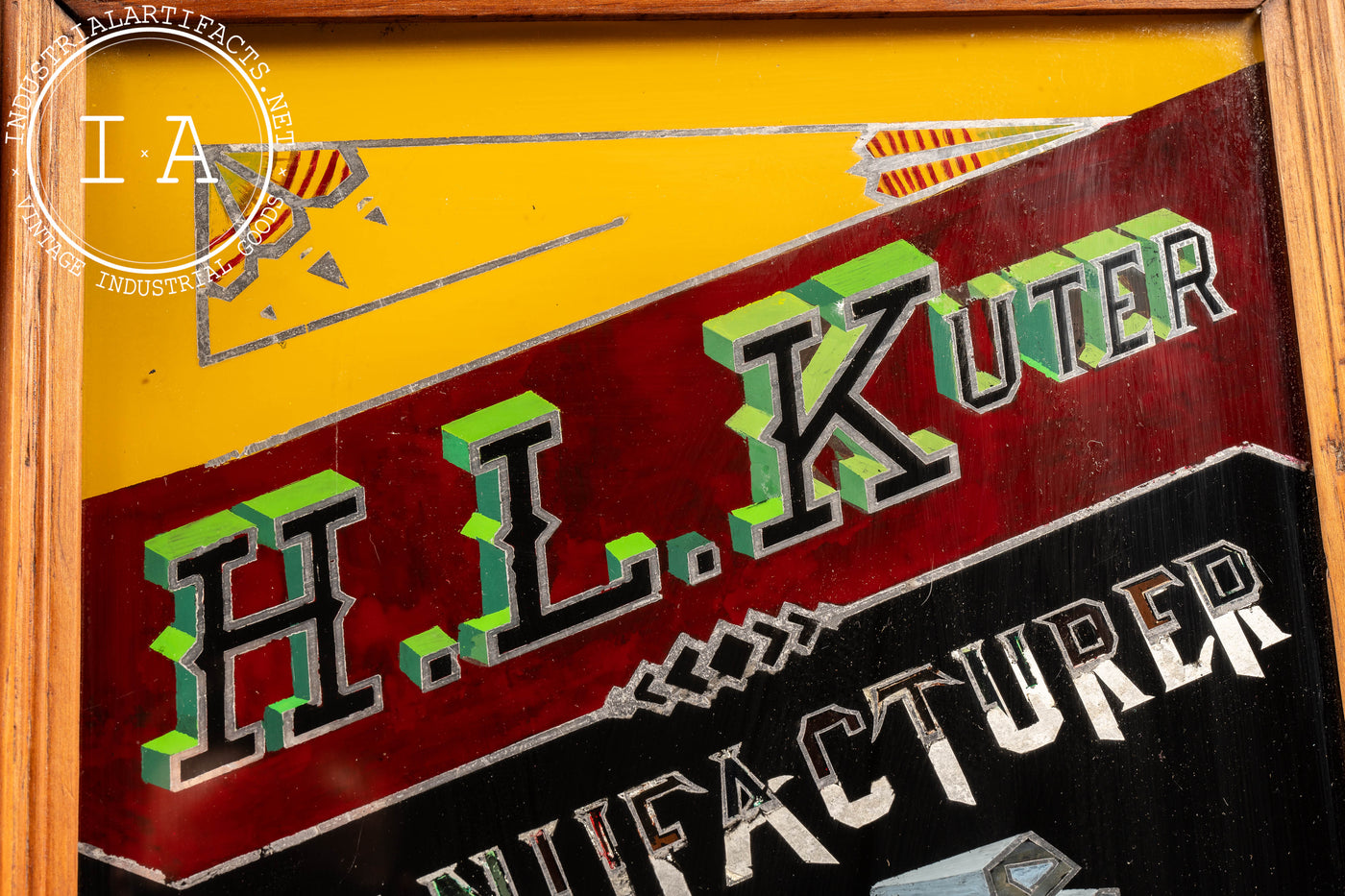 Early 20th Century H. L. Kuter ROG Advertising Sign