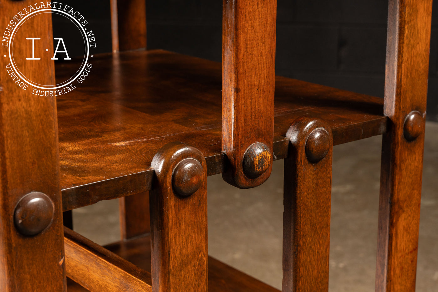 Early Revolving Mahogany Bookcase