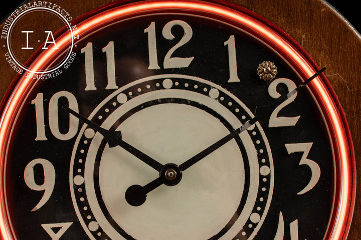 掛け時計アンティーク　USA  Telechron Rare Vintage Telechron Lighted Wall Clock Octagon Clock Art
