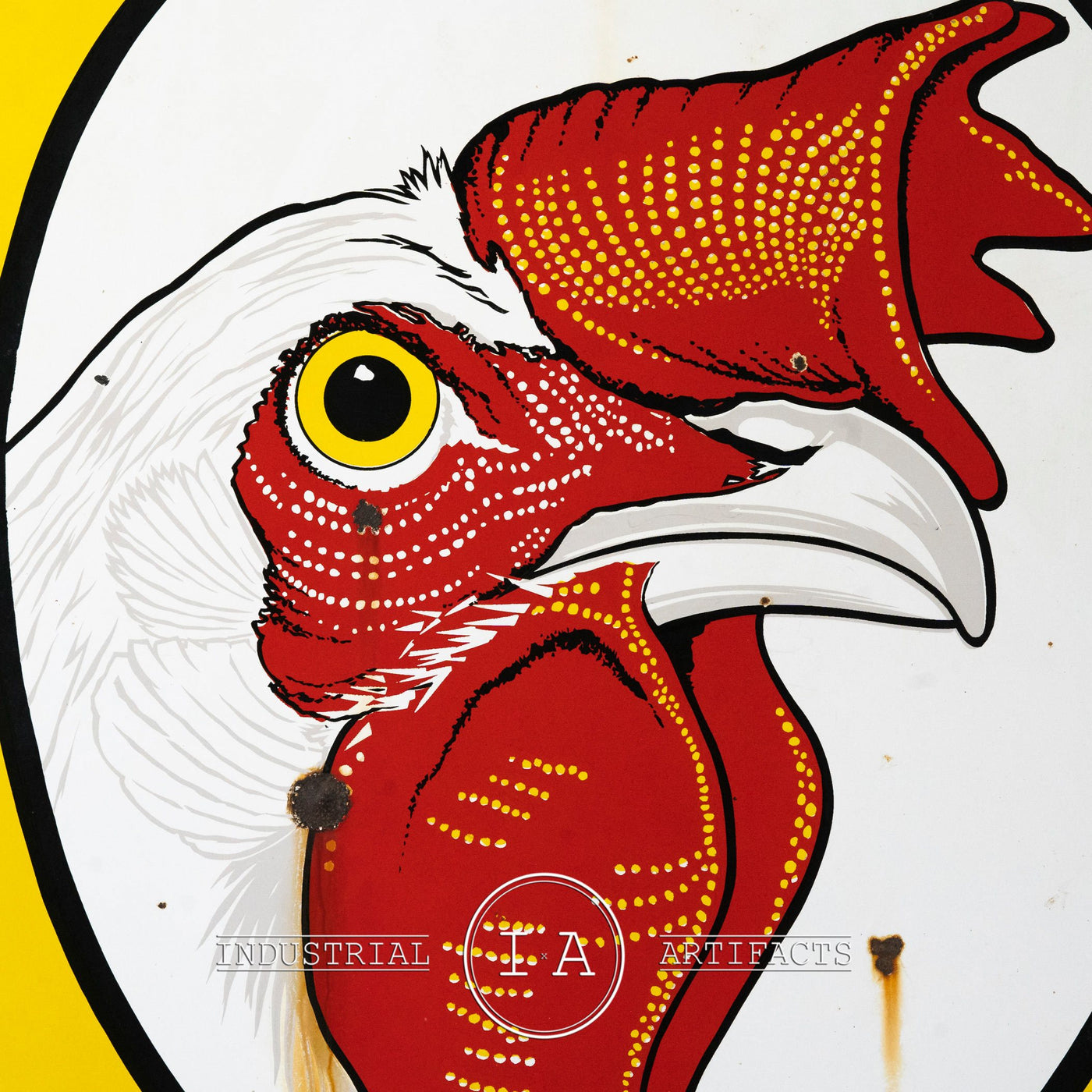 Porcelain Enamel DeKalb Poultry Research Farm Sign