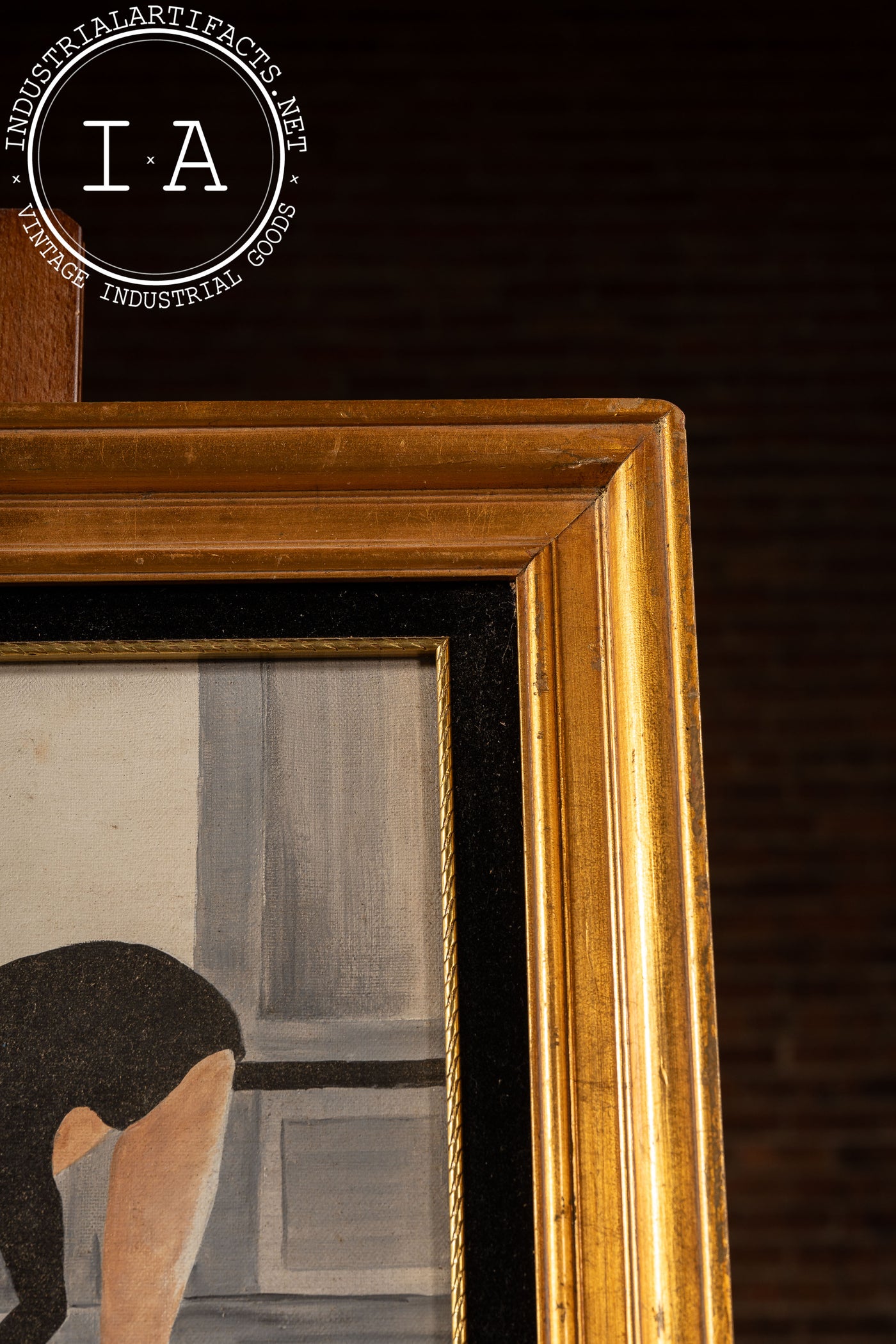 Figure Study, Dancer | Framed Vintage Pat Brown Painting, Signed