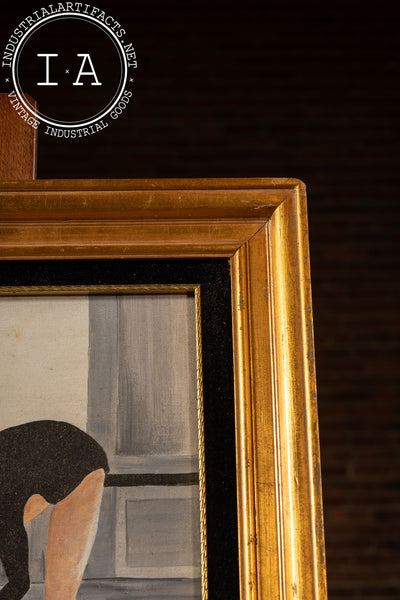 Figure Study, Dancer | Framed Vintage Pat Brown Painting, Signed