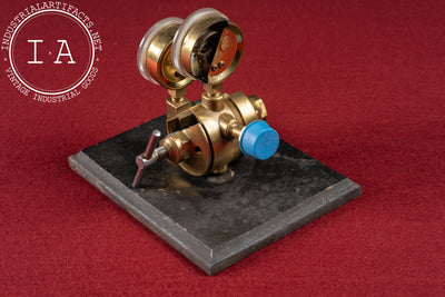 Vintage Brass Torch Gauge Demonstrator with Dual Gauges by NCG