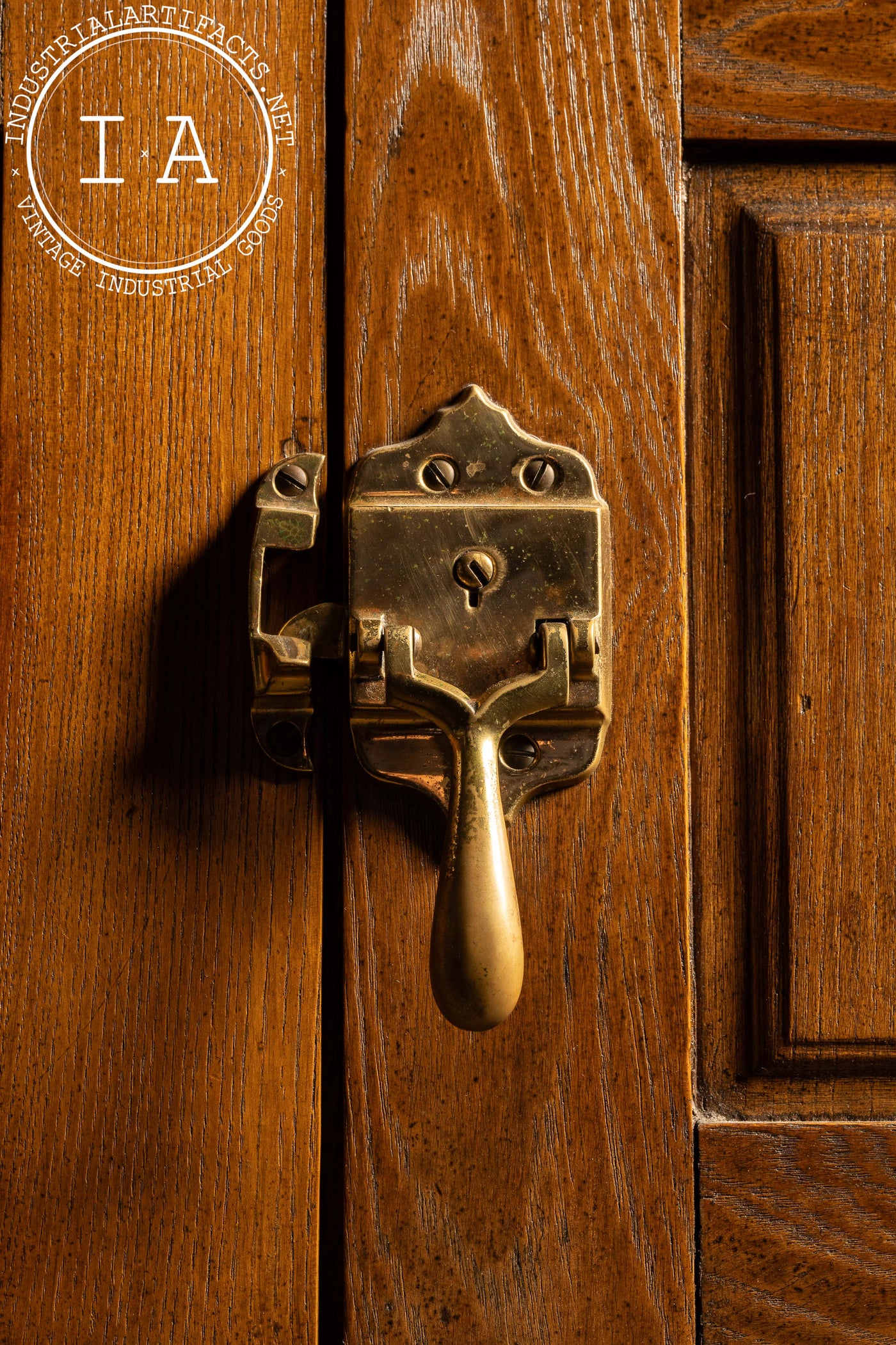 Early 20th Century 4-Door Oak Ice Box