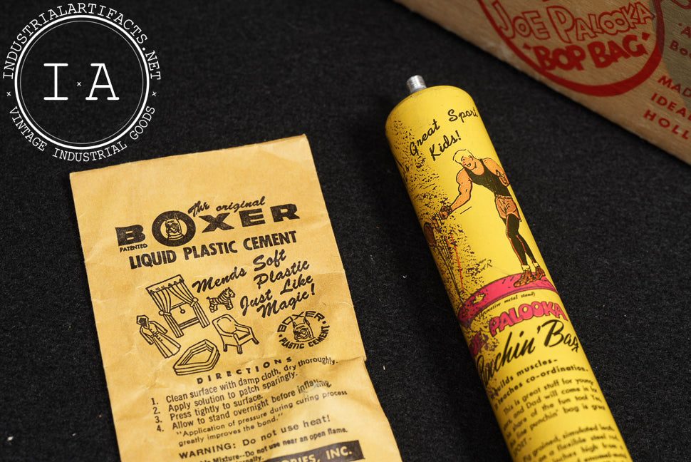 Vintage Joe Palooka Bop Bag with Original Box by Ideal