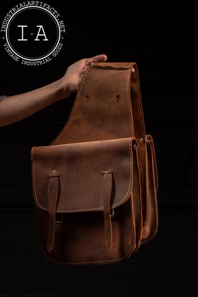 Vintage Leather Saddle Bags