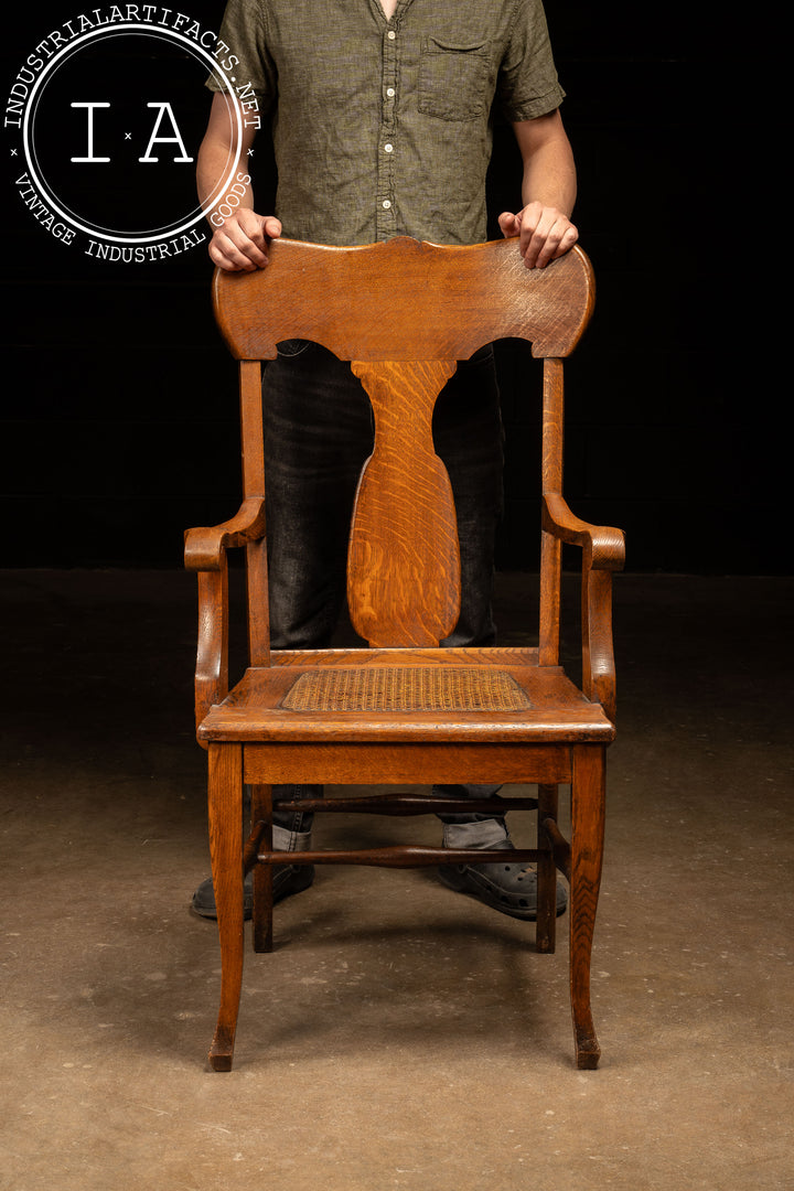 Antique Quarter-Sawn Oak Side Chair – Industrial Artifacts