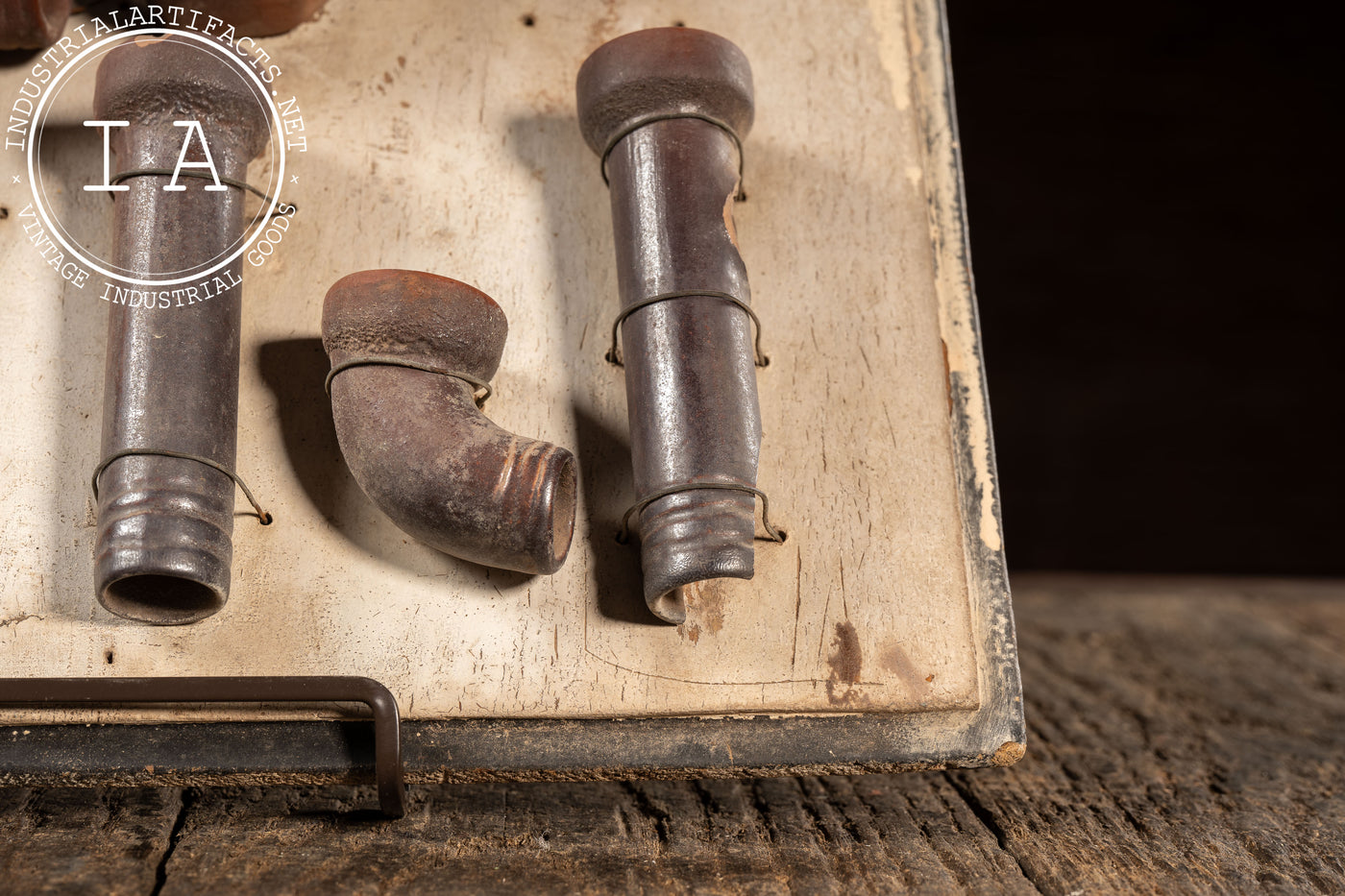 19th Century English Antique Ceramic Pipe Fitting Salesman Sample Display