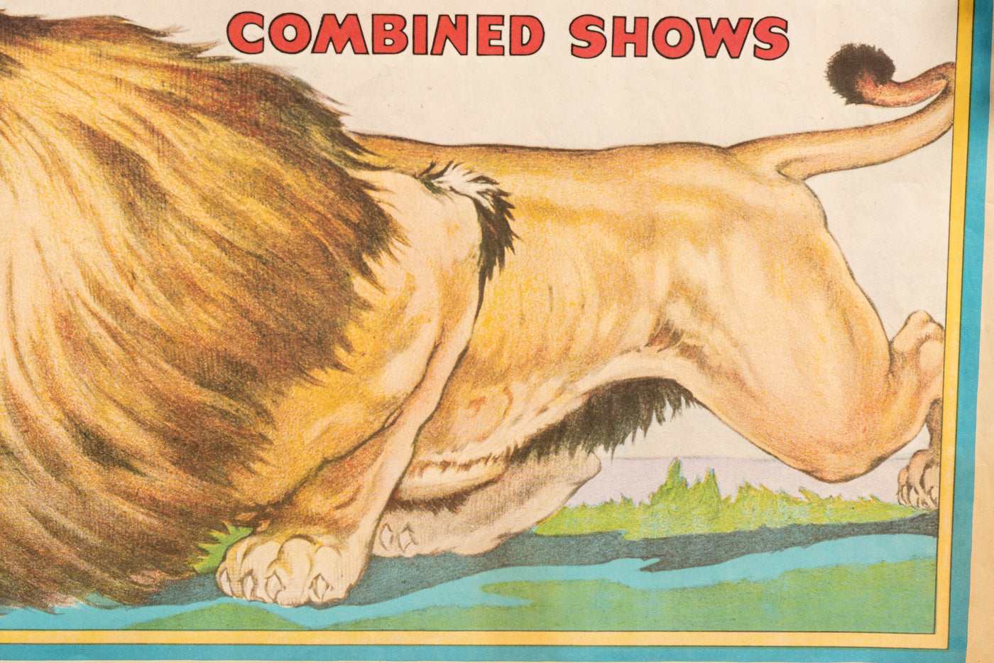 c. 1970 Ringling Bros. and Barnum & Bailey Lion Show Poster