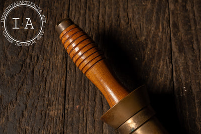 WWII-Era Serrated Survival Knife with Defensive Sheath