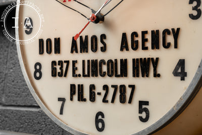 Auto Owners Insurance Personalized Clock