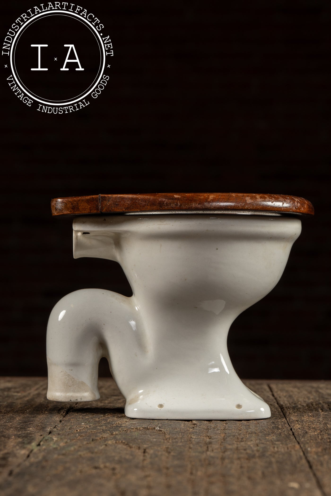 Vintage Salesman’s Sample Ceramic Toilet by Tofield & Johnson