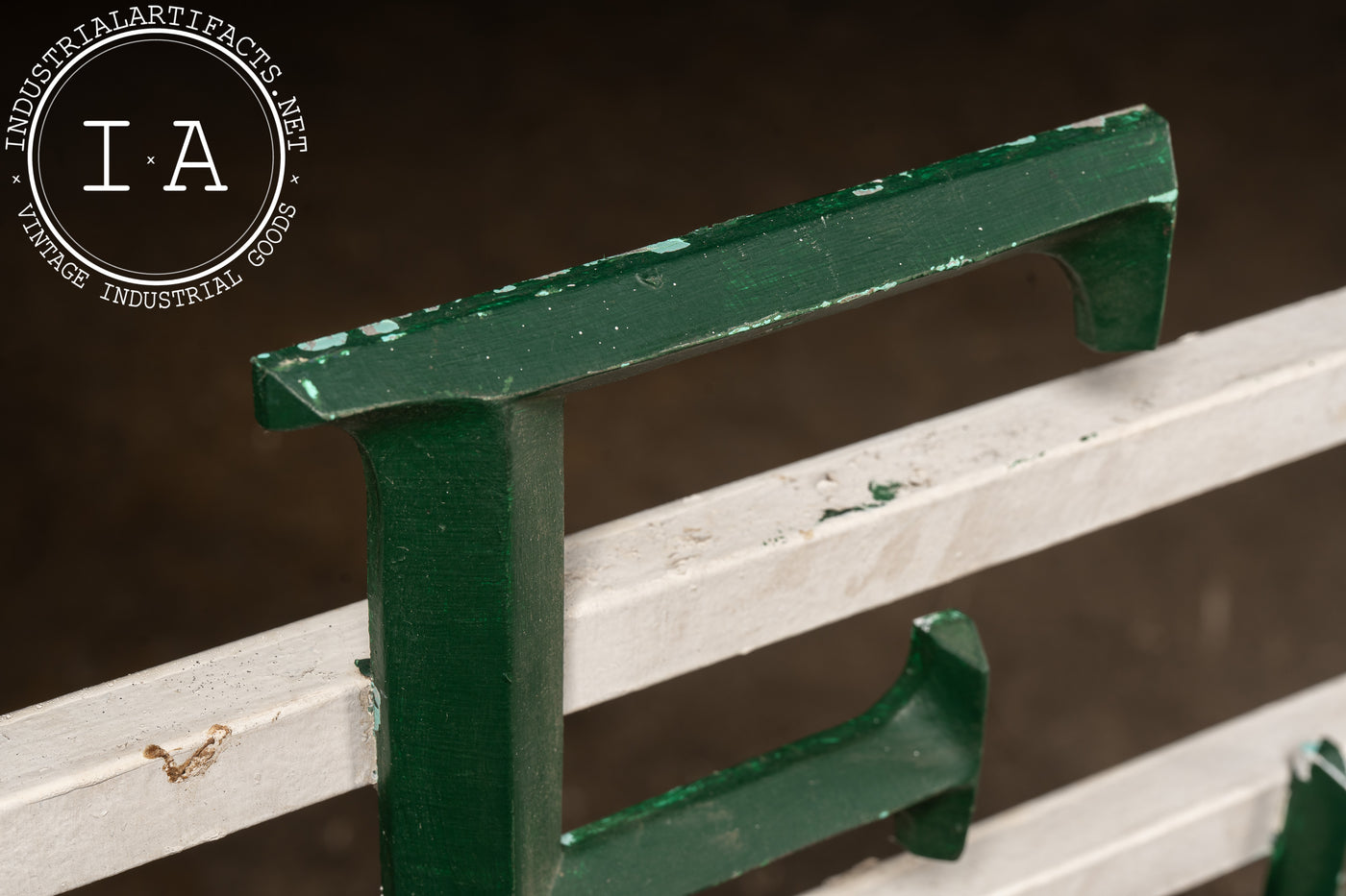 Vintage "Restaurants" Painted Aluminum Lettering Sign