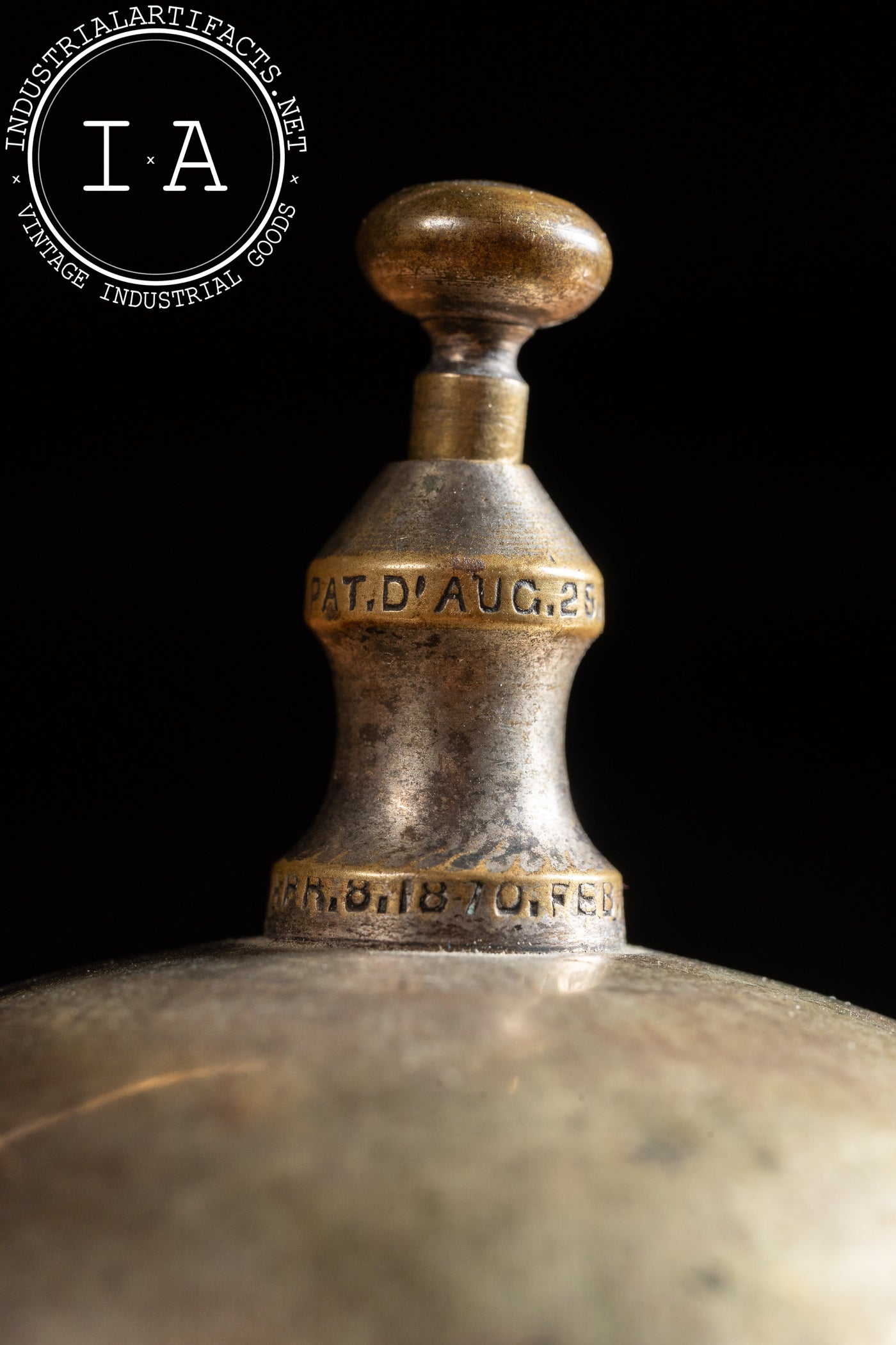 Late 19th Century Ornate Brass Call Bell