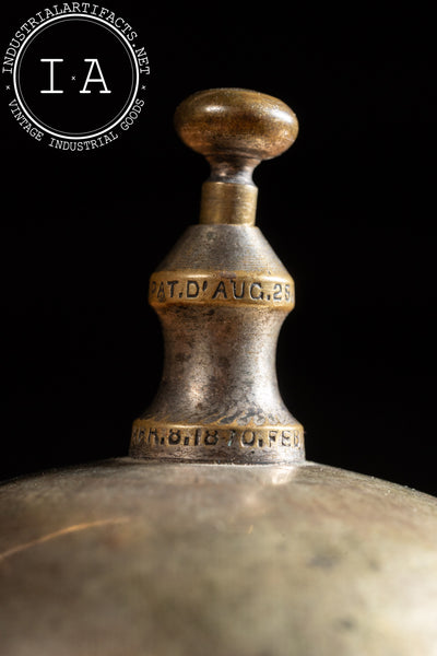 Late 19th Century Ornate Brass Call Bell