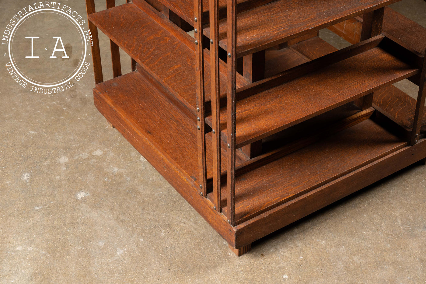 Early 20th Century Mission Style Wooden Bookcase