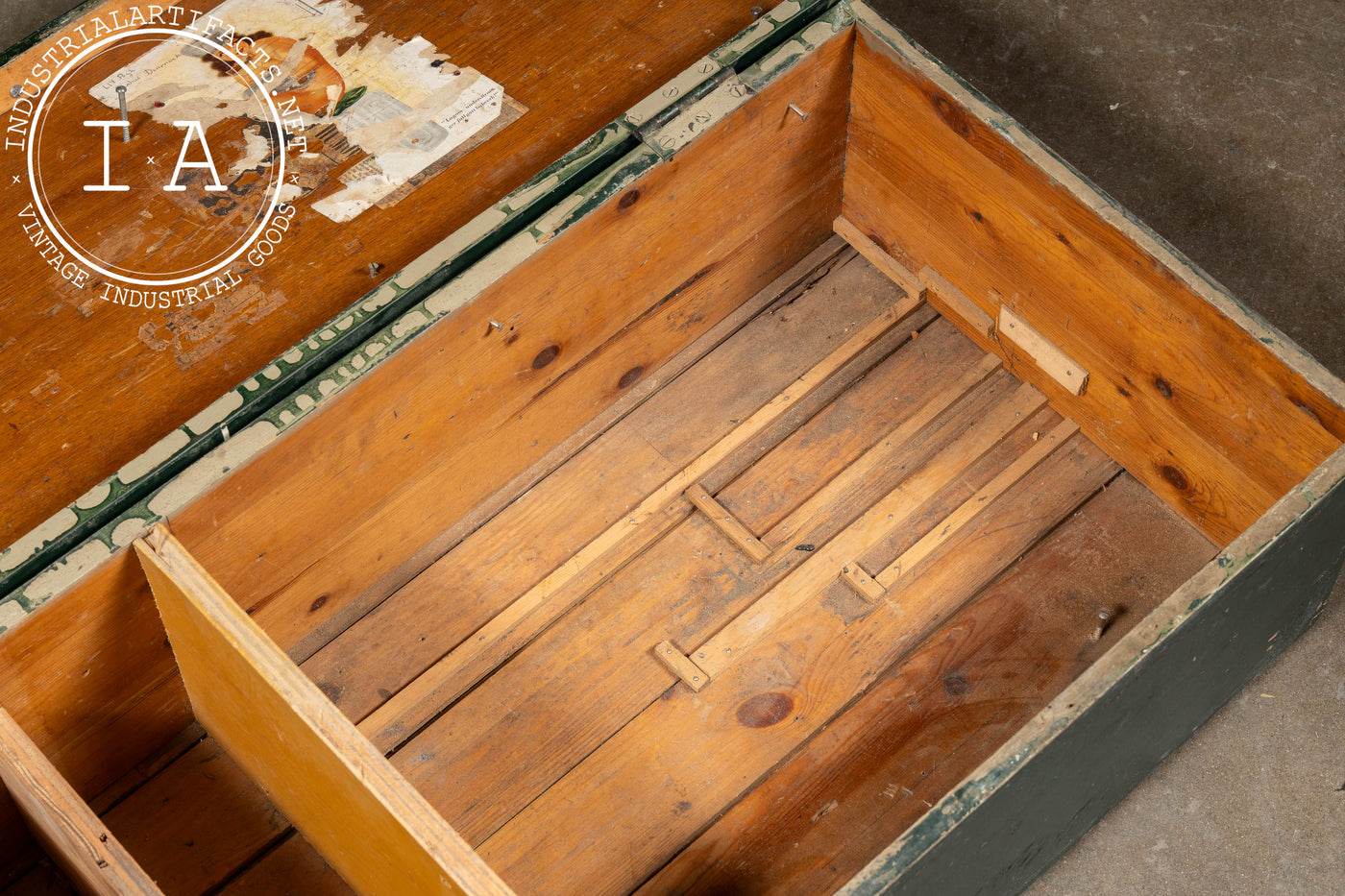 Vintage Swedish Wooden Trunk