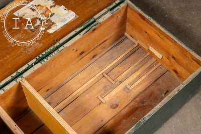 Vintage Swedish Wooden Trunk