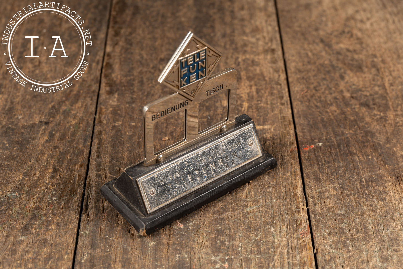 Vintage Chromed Telefunken Desktop Accent