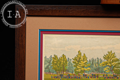 "Grand Match at the Elysian Fields" | Framed Vintage Baseball Print