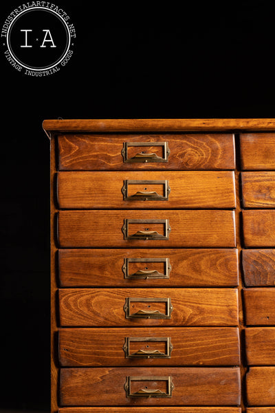 Early 20th Century Wooden Document Cabinet