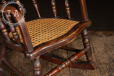 19th Century Child’s Painted Rocking Chair