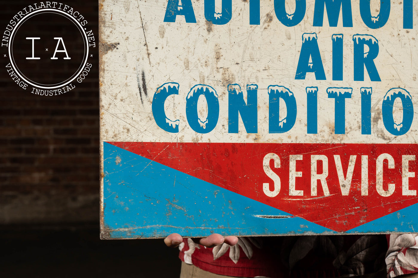 Vintage Snap-on Automotive Air Conditioner Service Sign
