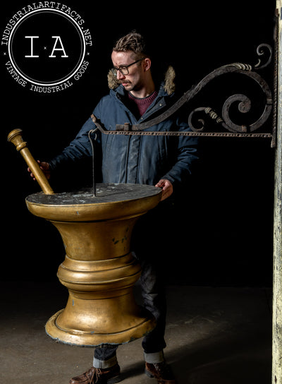 Early 20th Century Pharmacist Figural Trade Sign