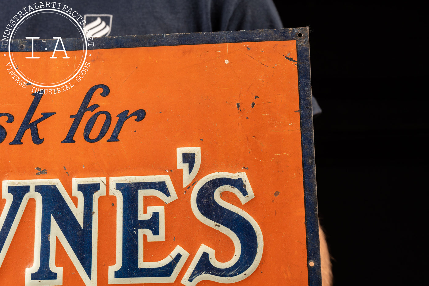 Early 20th Century Jevne's Bread Embossed Tin Sign