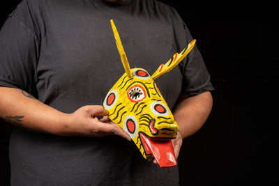 Vintage Alebrije Dragon Totem Mask