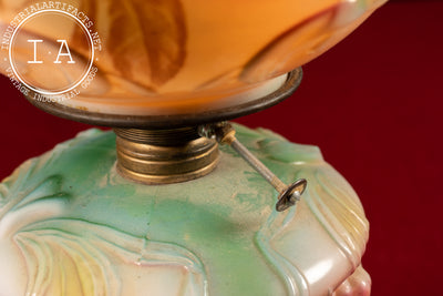 Early 20th Century Hand-Painted Gone With The Wind Parlor Lamp