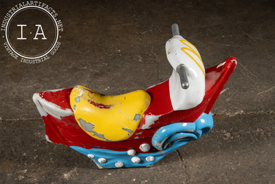 Vintage McDonald’s Playground Ride-On Boat with Dolphin Prow