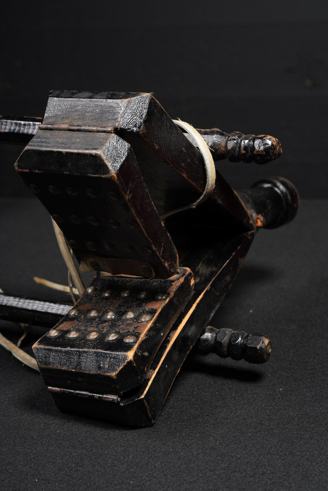 Handcrafted Wooden Camel Saddle with Studded Detailing